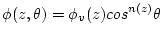 $\displaystyle \phi(z,\theta) = \phi_{v}(z)cos^{n(z)}\theta$