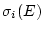 $ \sigma_{i}(E)$