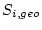 $ S_{i,geo}$
