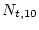 $\displaystyle N_{t,10}$