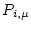 $ P_{i,\mu}$