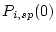 $ P_{i,sp}(0)$